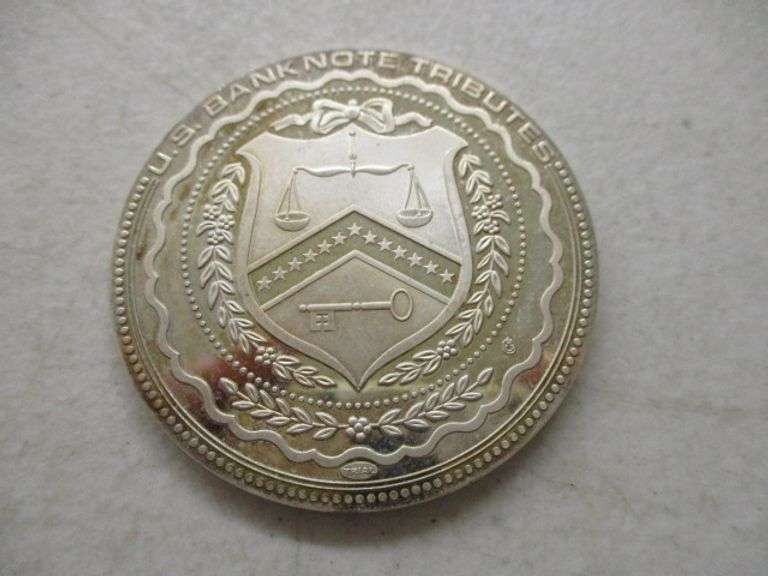 Ronald Reagan $5000 Silver Plated Medal