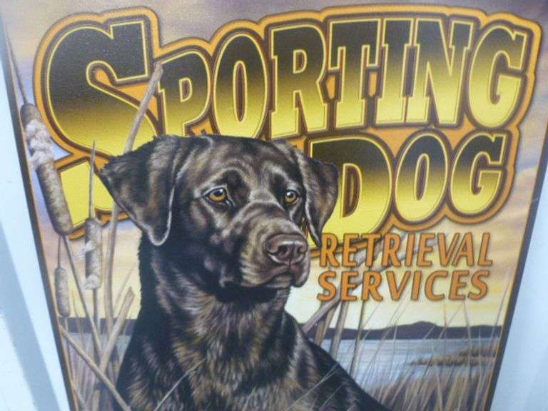 Sporting Dog Metal Sign - 12.5" x 16"