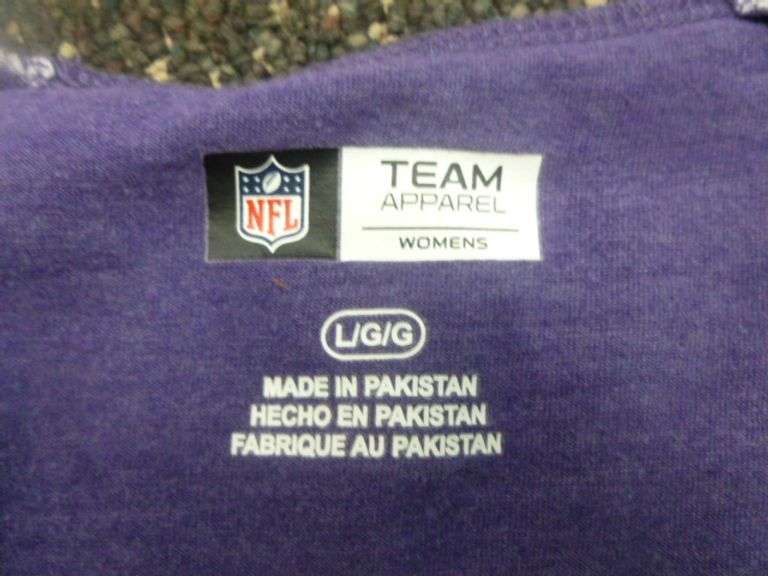 (2) Collectible Minnesota Vikings Shirts - Size Men's S & Women's Large