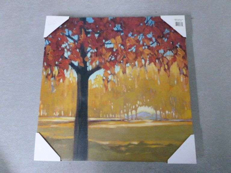 New - Fall Tree Themed Canvas Print - 18" x 18"