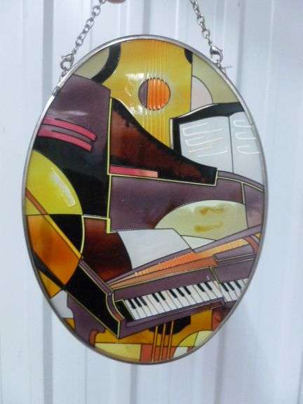 Music Themed - Stain Glass Sun Catcher - 5" x 7"
