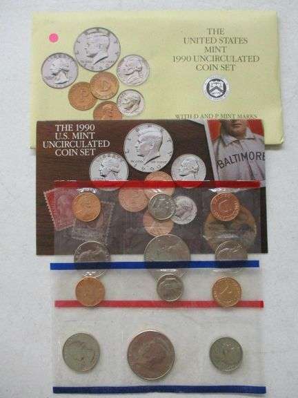 1990 P & D Uncirculated U.S. Mint Set