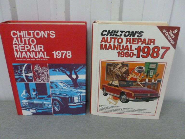 (2) Chilton's Hardcover Auto Repair Manuals / 1971-78 / 1980-87