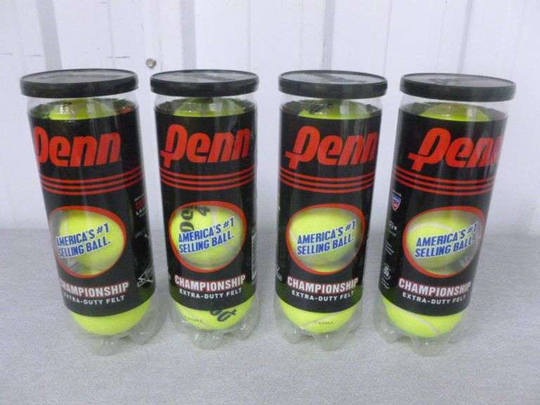 Penn - (4) Cans Of 3 Tennis Balls
