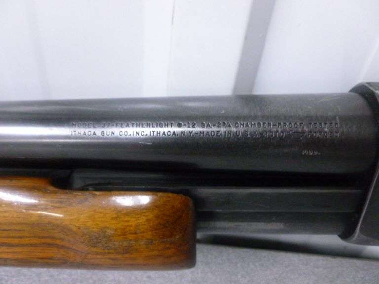 Ithaca Model 37 - Featherlite 12GA. Pump Action Shotgun With Case