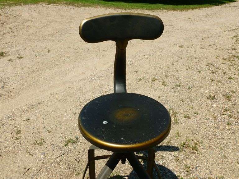Metal Shop Stool 41" H