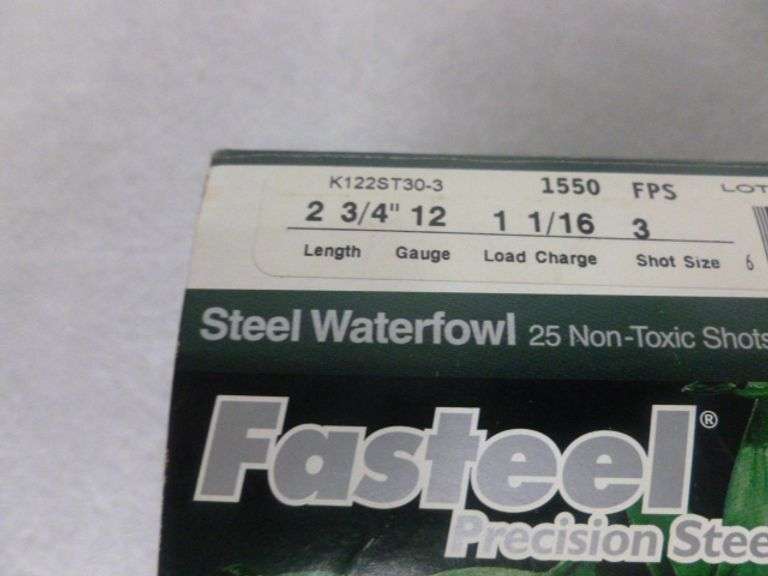 Kent Fasteel Box Of 24 - 12 Gauge 3 Shot Steel