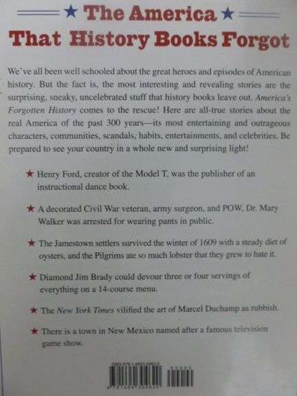 America's Forgotten History Hardcover Picture Book