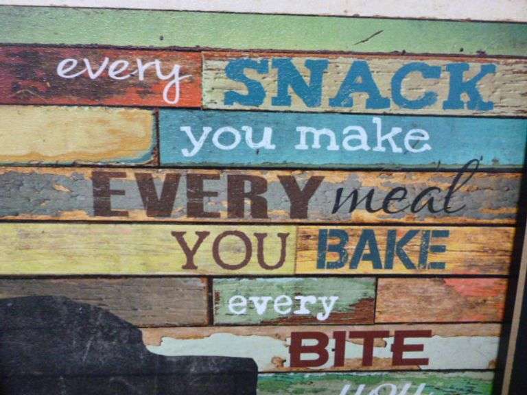 Funny Themed Framed Sign - 10.5" x 14.5"
