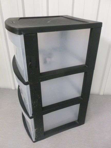 Sterlite 3 Drawer Poly Organizer With Wheels