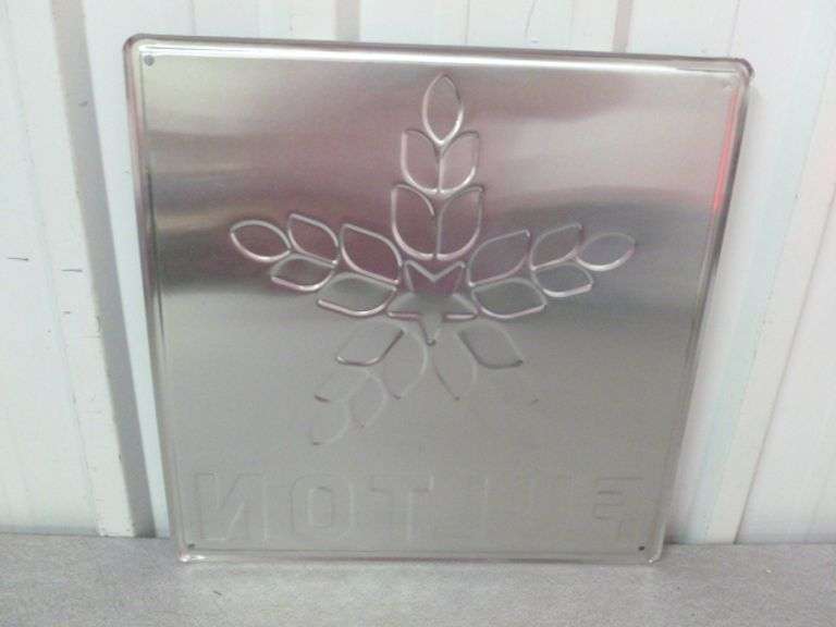 Fulton Embossed Metal Sign - 14" x 14"