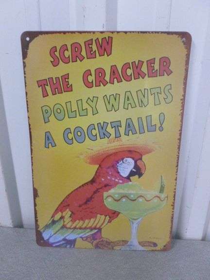 Funny Themed Metal Sign - 8" x 12"