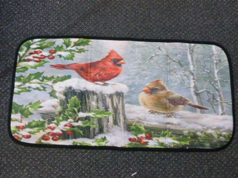 Group Of Nice Christmas Items - Fireplace Mantle Runner / Tree Squirt / Pillow Covers / Rug - Relate