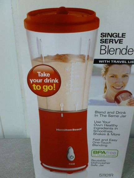 New Hamilton Beach Drink & Go Blender Model 51101R