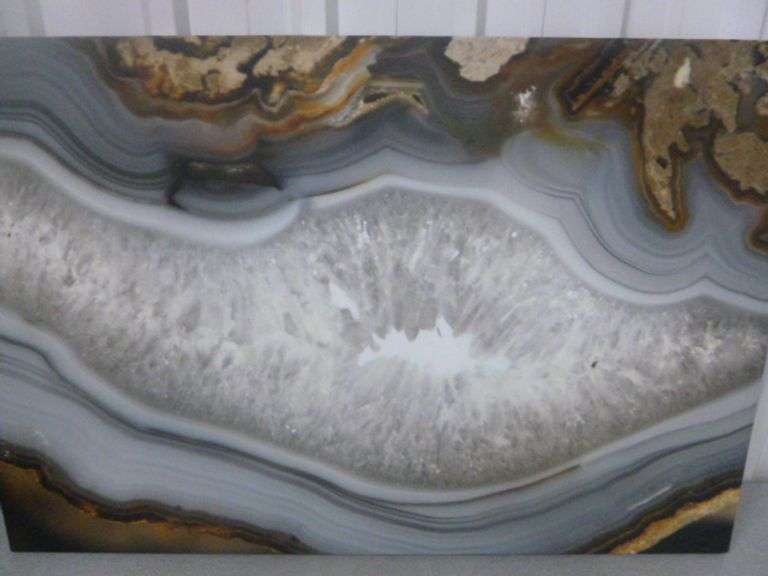 Large Agate Themed Print On Canvas - 24" x 36"