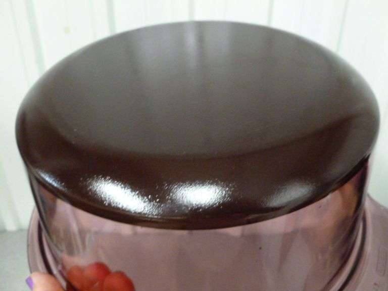 Large Visions 5 Liter Purple Glass Kettle With Lid