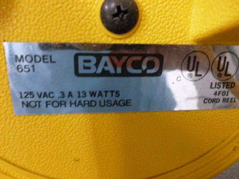 Bayco Mechanics Light With Retractable Cord Model 651
