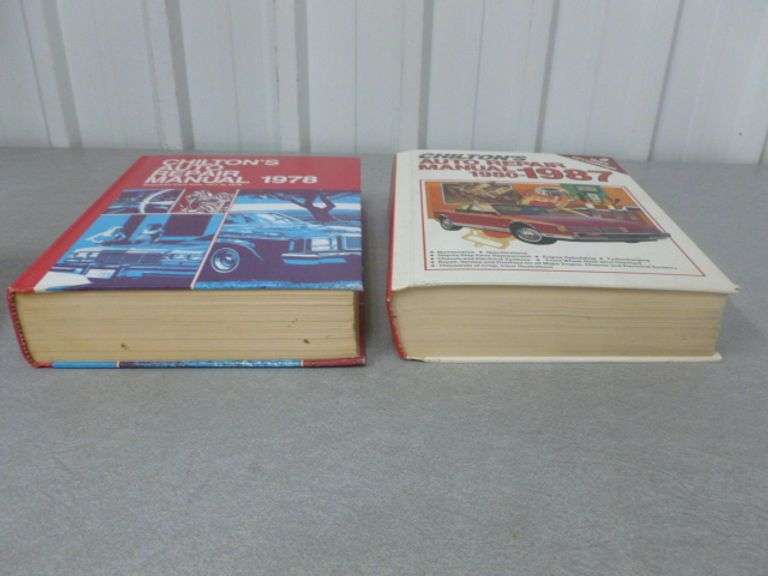 (2) Chilton's Hardcover Auto Repair Manuals / 1971-78 / 1980-87