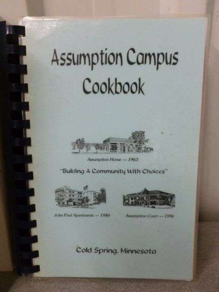 (2) Collector Cookbooks - Assumption Campus Cold Spring / Heart Of America
