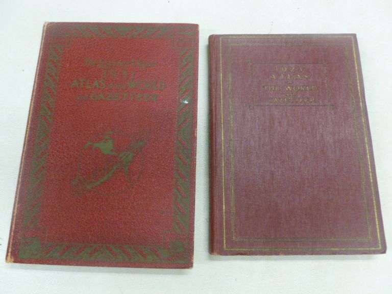 (2) Vintage Atlas of The World and Gazetters 1923 / 1931