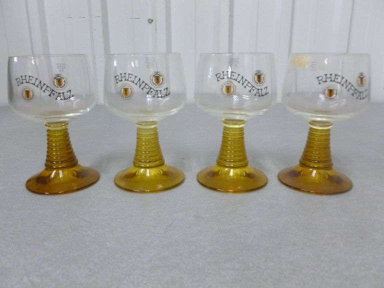 (4) Collectible Rheinpfalz Beer Glasses