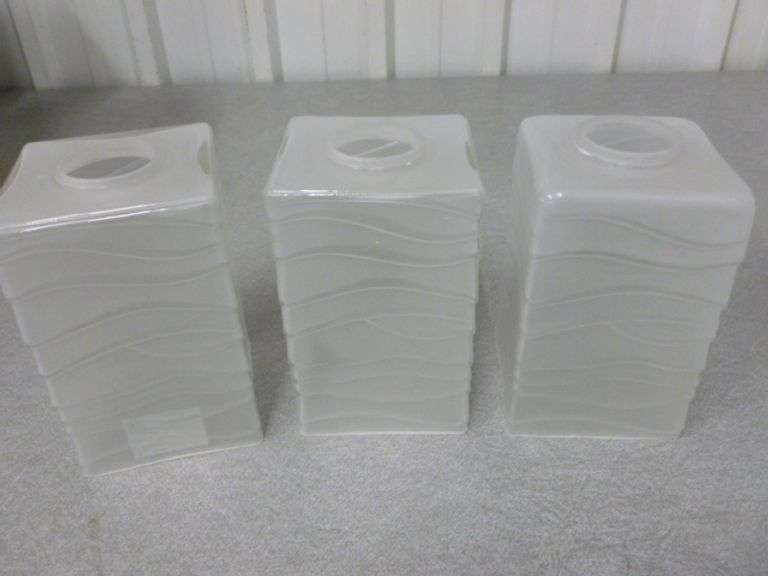 (3) New Westinghouse Glass Lamp Shades