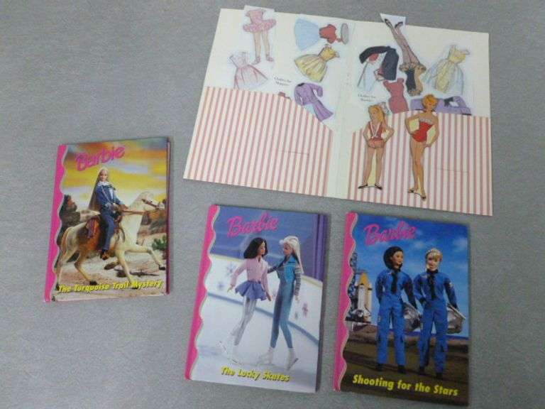 (3) Collectible Barbie Book Set / Barbie Magnetic Paper Dolls