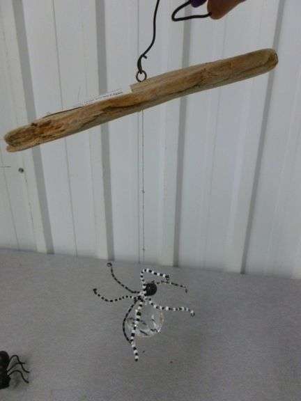 Custom Made Crystal Spider Decoration - (3) Cast Iron Spider Decorations