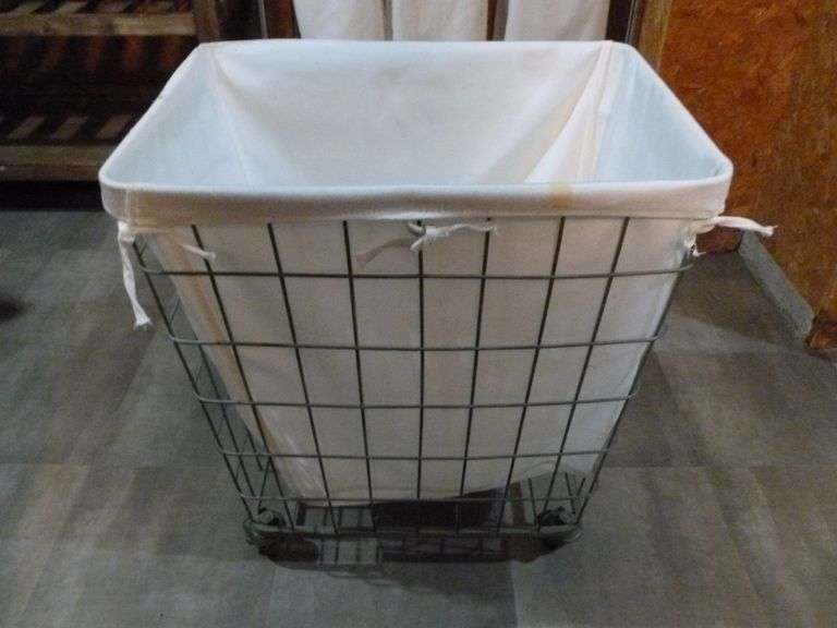 Portable Metal Laundry Room Basket