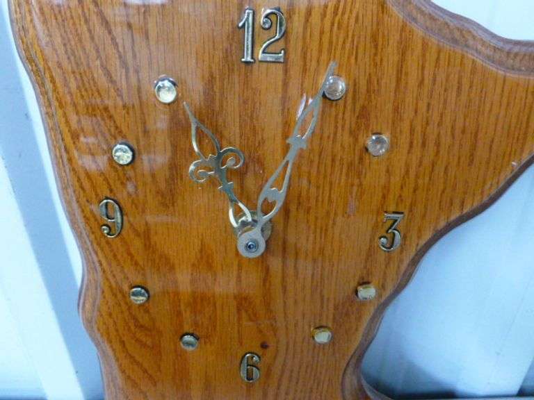 Custom Made - Minnesota Themed Oak Wall Clock - 10" x 12"