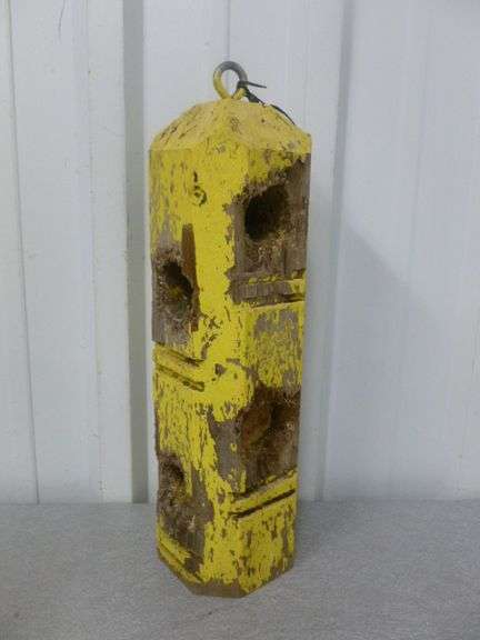 Vintage Wooden Bird Perch Mantle Decoration - 13" H