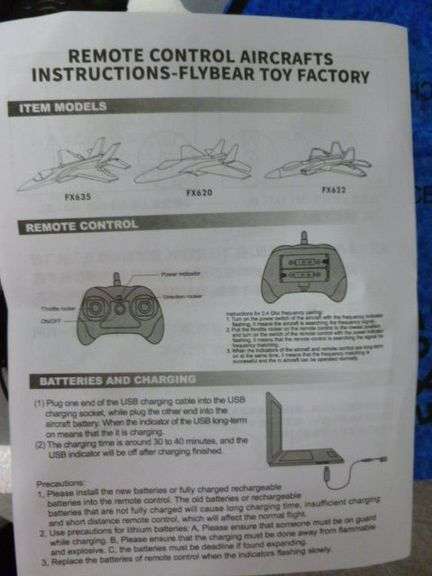 The FX Minator Radio Control Airplane No. FX620