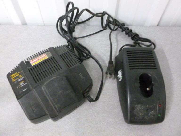 (2) Cordless Power Tool Chargers - Craftsman Professional 1 Hour / Unknown Brand