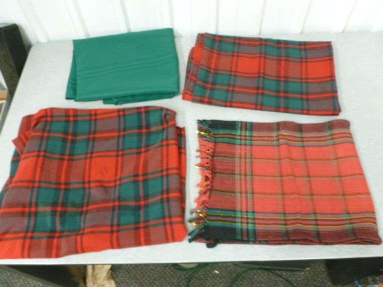 Group Of Nice Christmas Themed Tablecloths