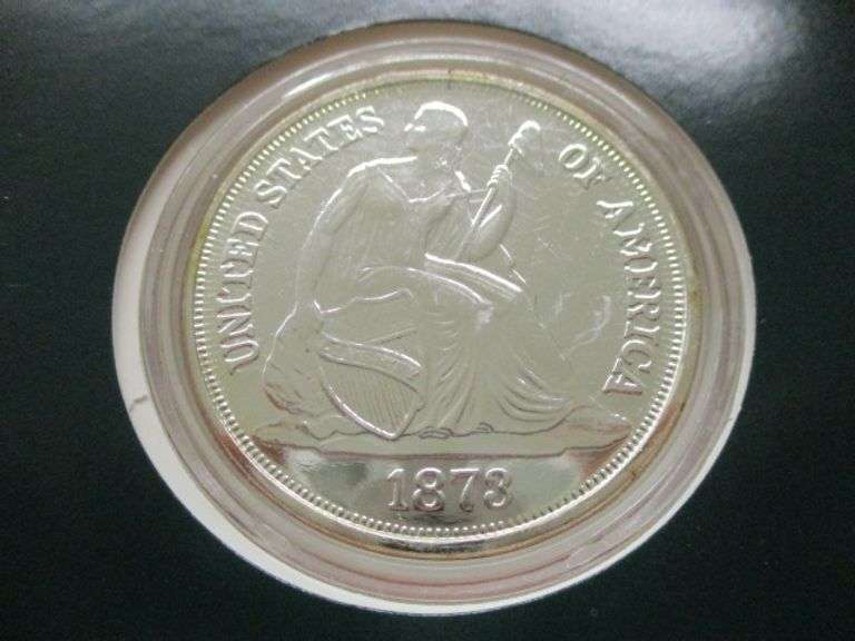 Replica Silver Plated 1873-CC Seated Liberty Dime -