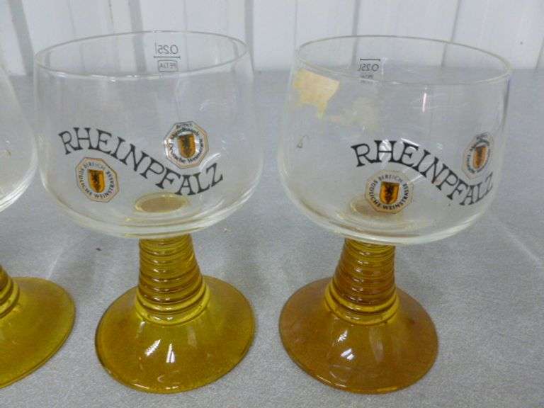 (4) Collectible Rheinpfalz Beer Glasses