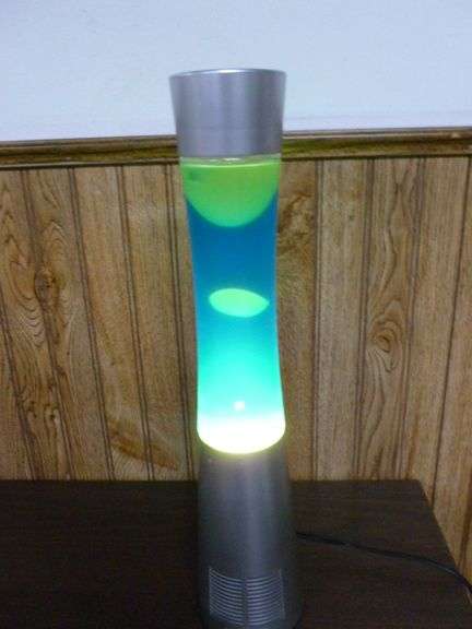 Sharper Image Lava Lamp With Blue Tooth Speaker - 18" H