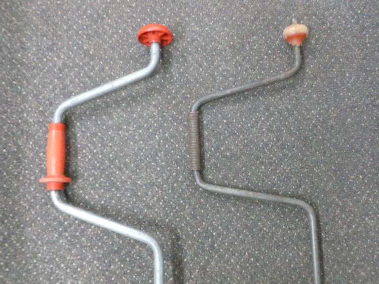 (2) Vintage Hand Ice Augers - Swedish Spoon / Mora Auger