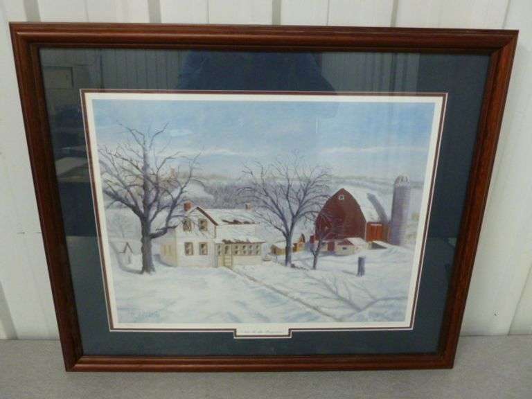 Nice Catherine Hundt " Not To Be Forgotten " Signed & Numbered Framed and Matted Print