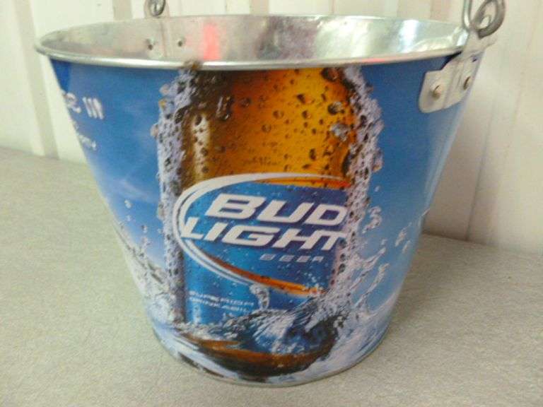 Collectible Bud Light Galvanized Steel Beer Bucket