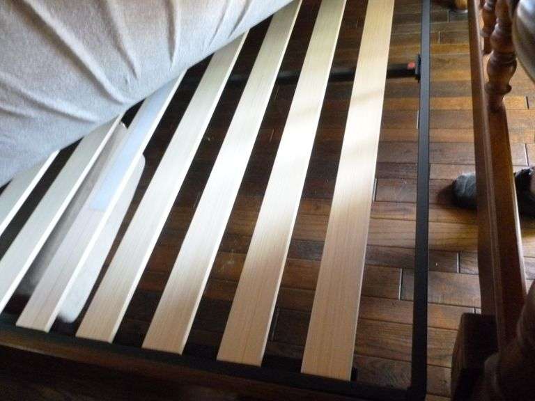 Nice Solid Wood Four Poster Queen/Full Platform Bed Frame - See Description