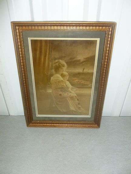 Vintage Framed & Matted Picture