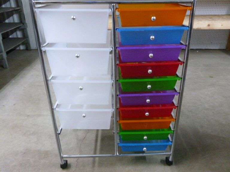 Portable Organizer Cart - 14 Drawer