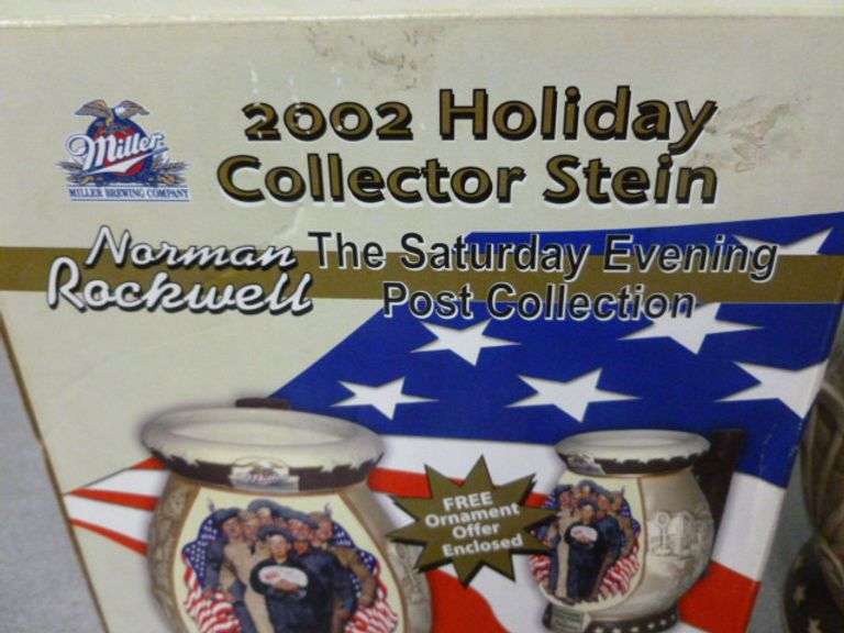Miller Brewing - 2002 Norman Rockwell " Package From Home " Collector Stein