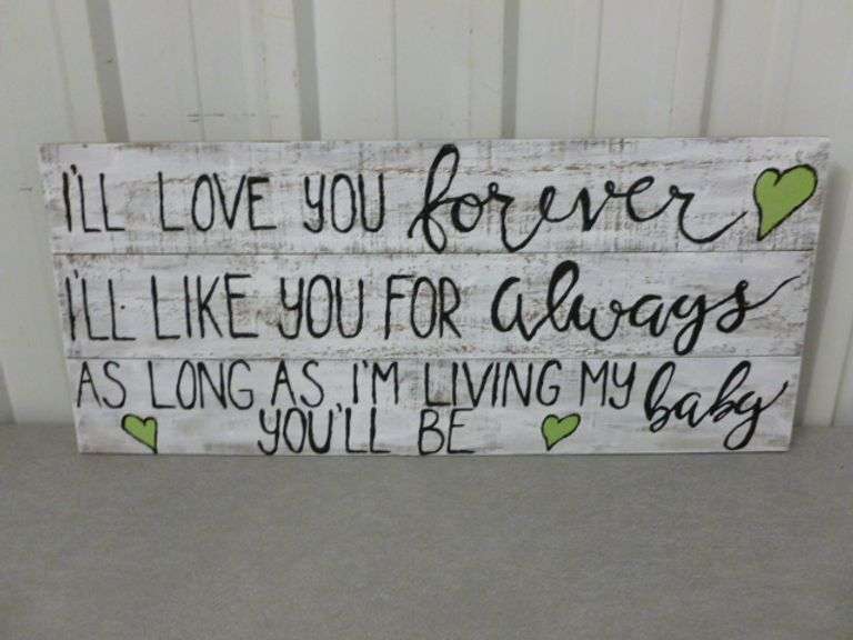 Inspirational Themed Wooden Sign