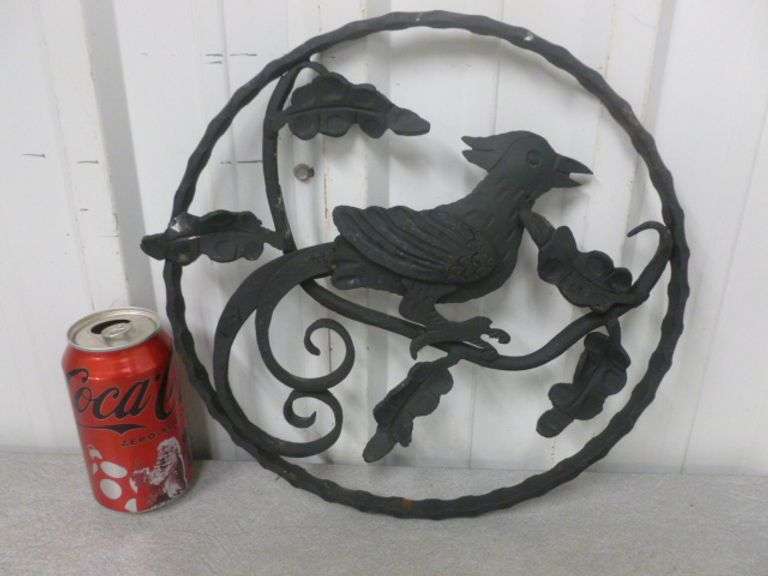 Cast / Wrought Iron Wall Decoration - 12" Diameter