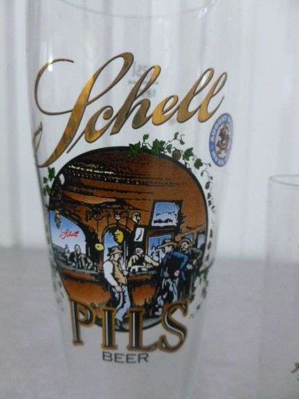 (3) Collectible Schell's Beer Glasses