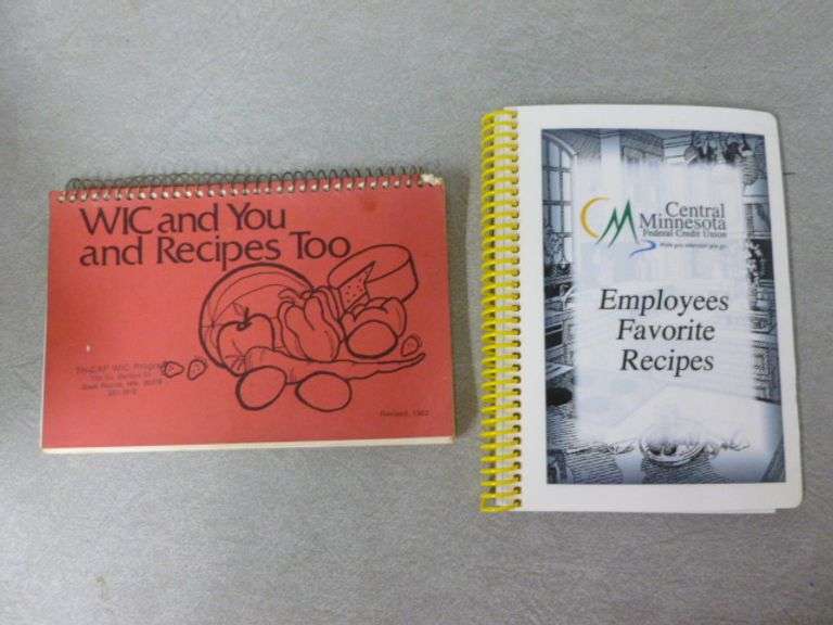 (2) Collector Cookbooks - Credit Union Employees / Tri - Cap WIC Sauk Rapids