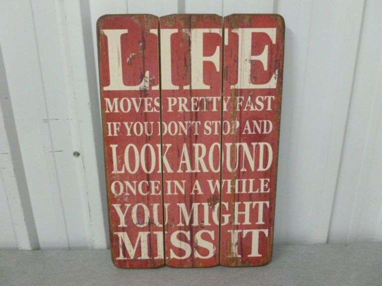 Inspirational Themed Wooden Sign - 12" x 18"