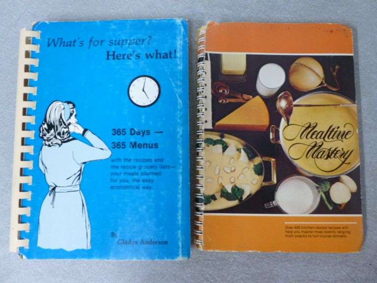 (2) Collector Cookbooks - 1982 Autographed Gladys Anderson / 1976 American Dairy Asso.